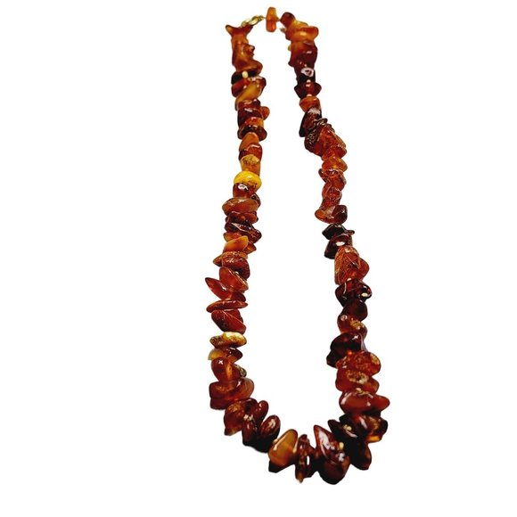 Vintage Hand Knotted Baltic Amber Necklace (A805)
